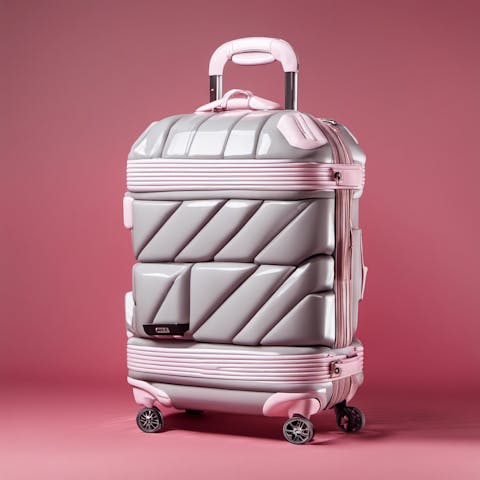 Luggage with designs sale